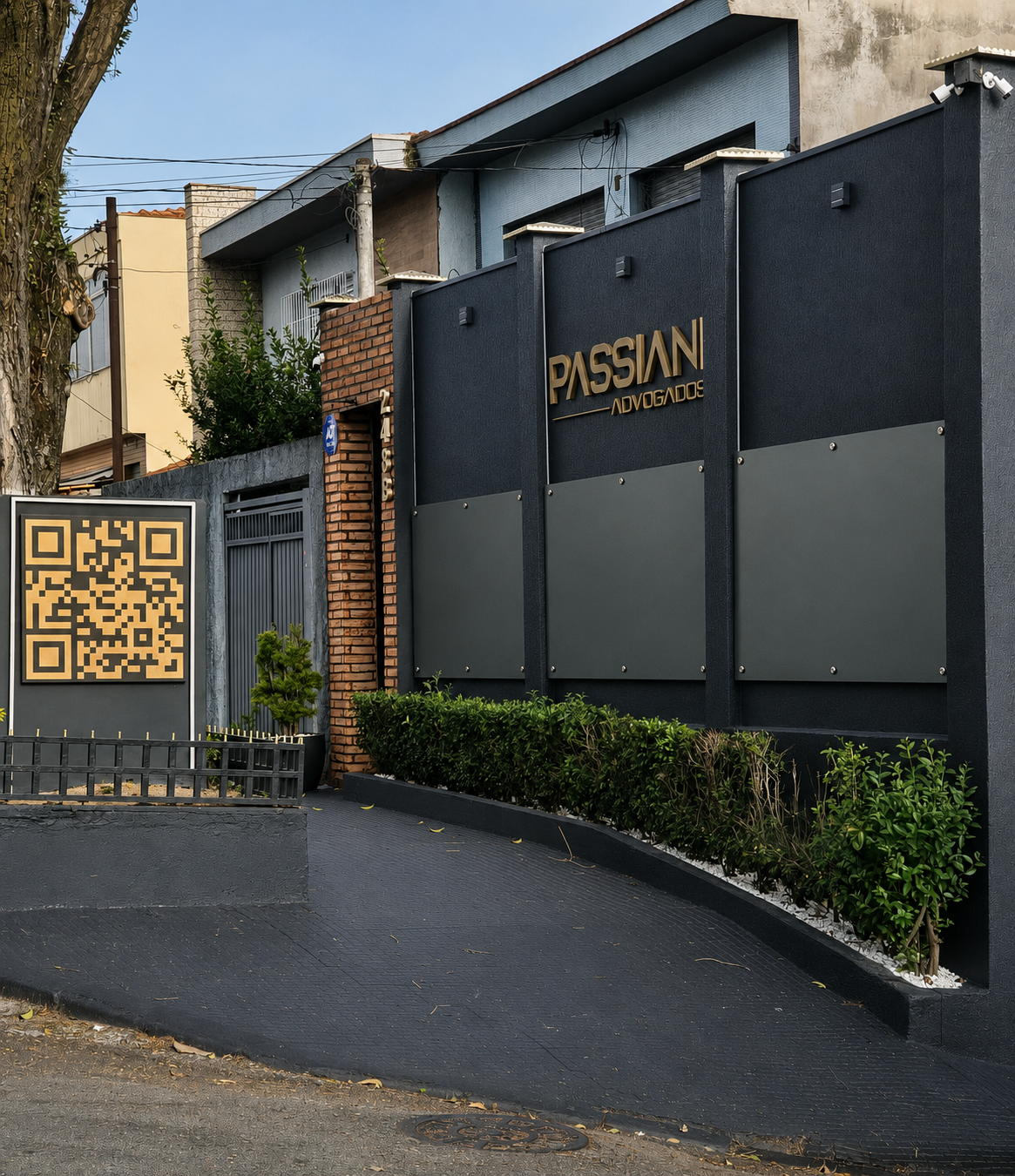 Fachada da sede Passiani Advogados em São Paulo